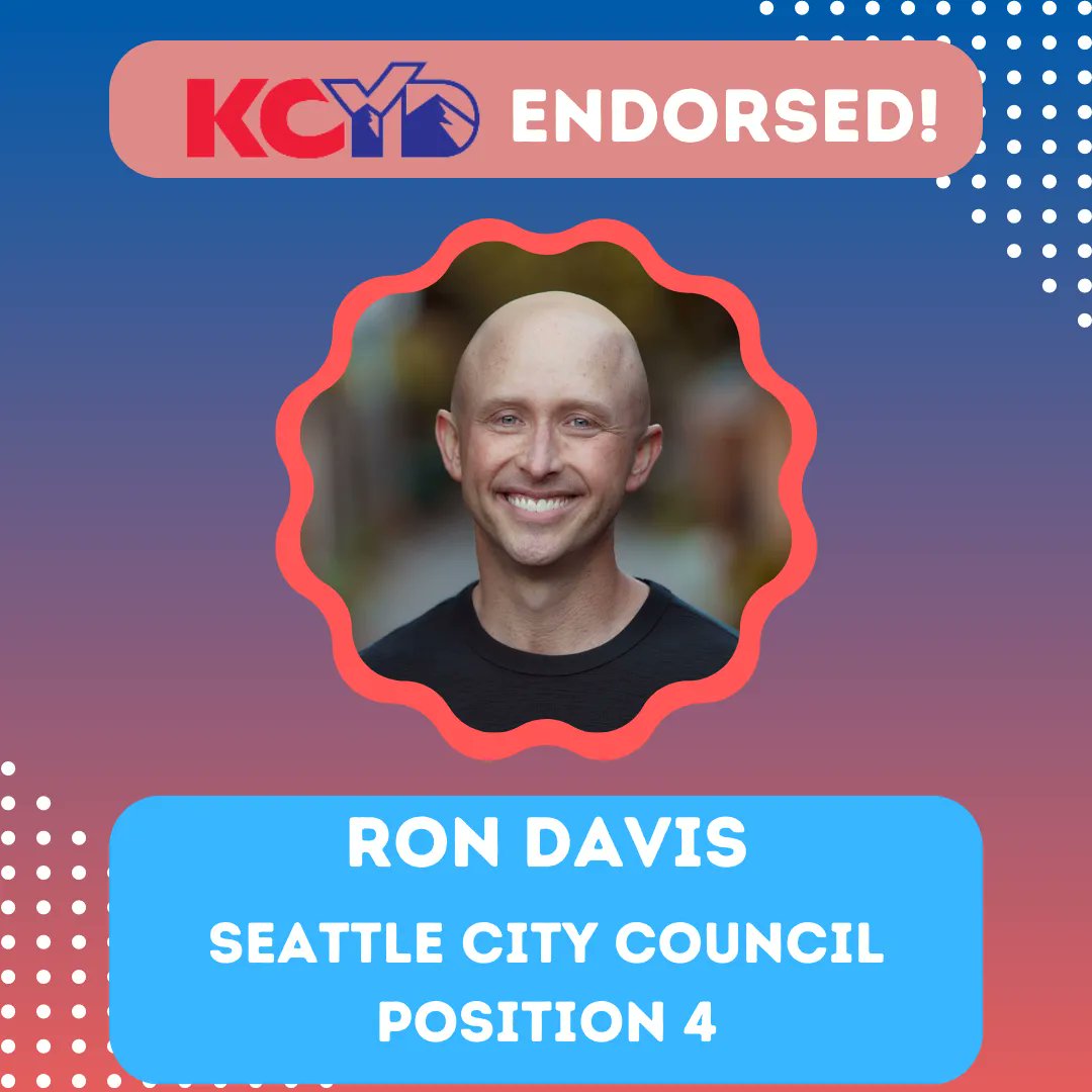 KingCountyYDs's tweet image. Congrats Ron Davis on winning the primary election! we proudly endorse Ron and cant wait to support his campaign this fall!