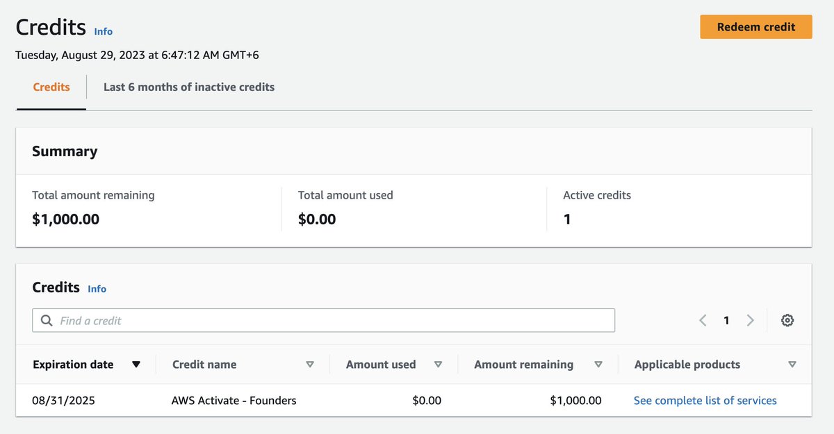 arafatstartup's tweet photo. Finally, I got AWS $1k Startup Founder Credit For Free. It will help me to build more startups. Thanks to AWS for helping me in my startup journey. 
#buildinpublic https://t.co/5uRDfugsra
