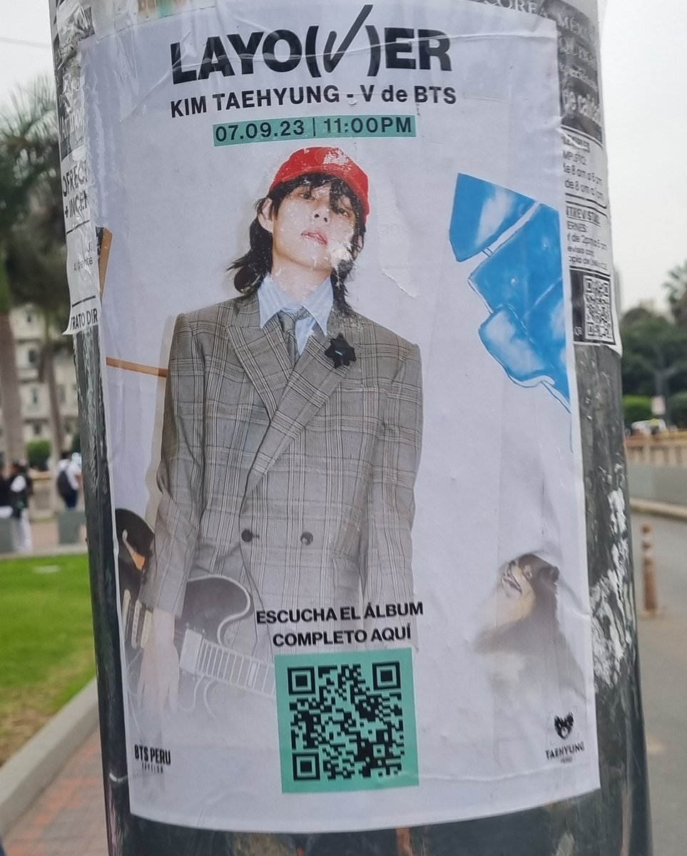 La fanbase de Tae de BTS Perú está promocionado el álbum 🥺💗