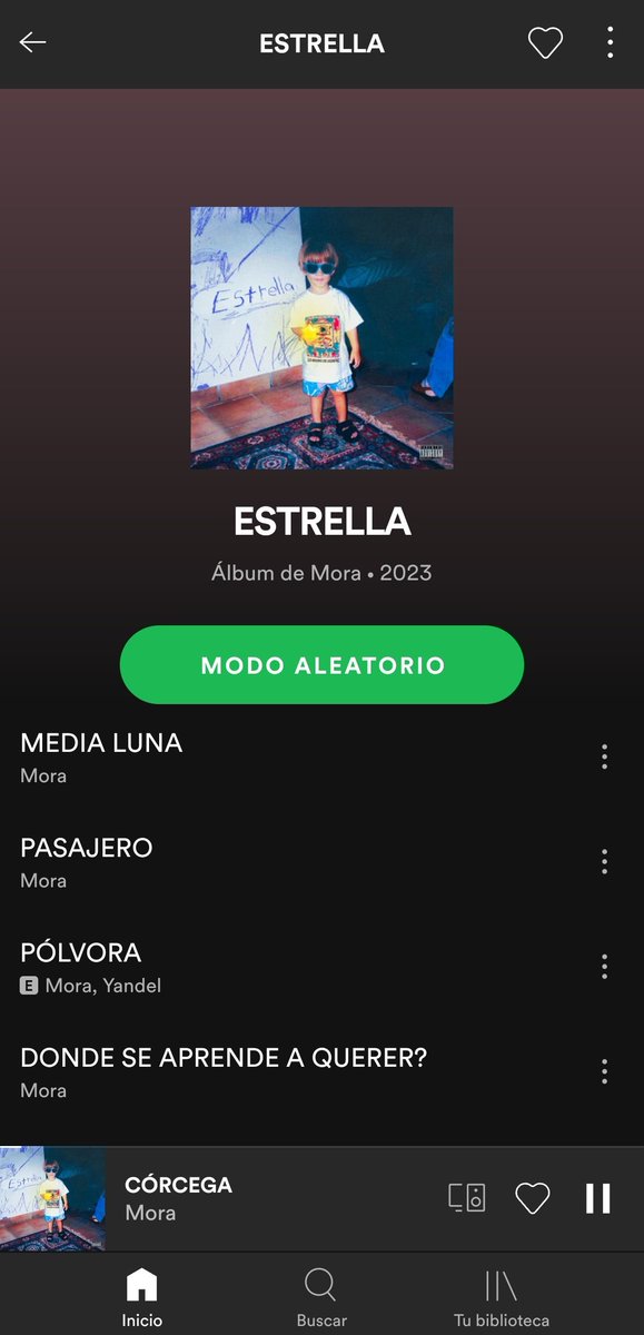 Feliix_06's tweet photo. Este disco es adictivo. ESTRELLA @_morapr  🔥 https://t.co/w0iwAr1bwy