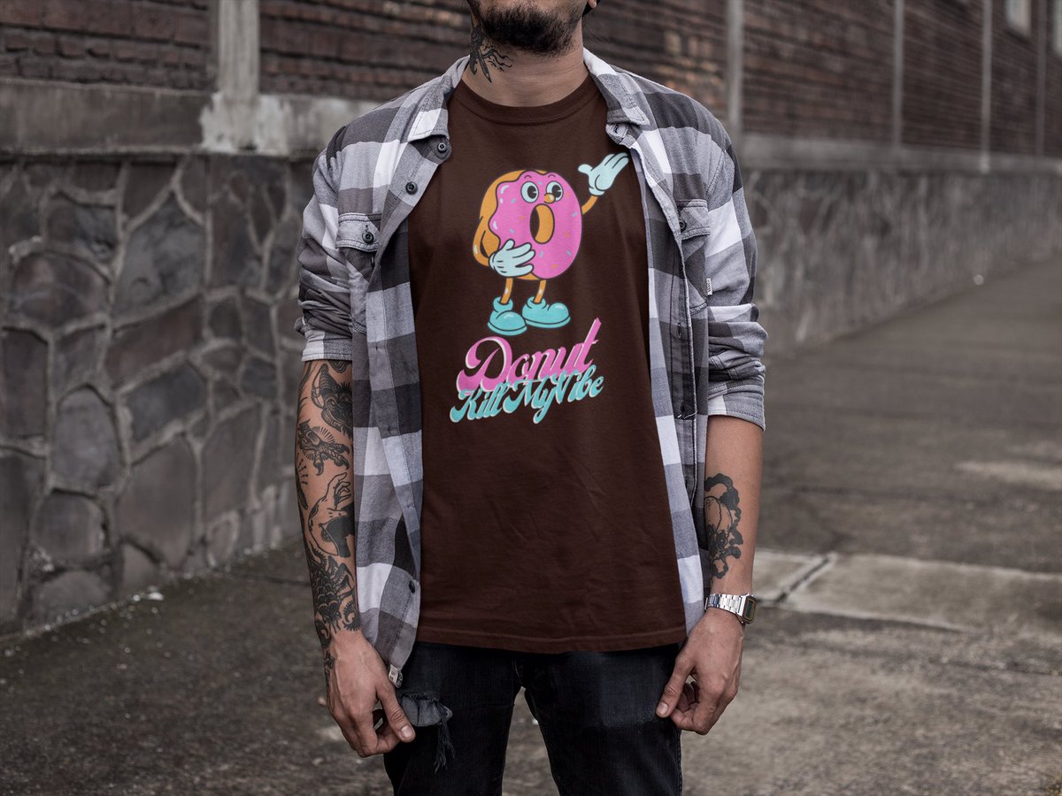 MintyFreshCa's tweet photo. Introducing the 'Donut Kill My Vibe' tee - guarding your good mood and sugary sanity at all costs. Join the resistance against vibe killers! 💪😤 #VibeProtector #SeriousAboutDonuts #Donut #zerotoleranceforvibesgonewrong https://t.co/MrnhzfBZvu