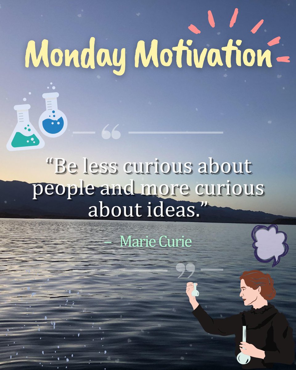 Marie Curie was the first female Nobel Prize winner and an extraordinary physicist. She discovered radium and polonium and contributed to finding cancer treatments. Share all your curious ideas and evolve them by joining the #AiCcommunity Applications open this Friday 😀<a href="/NCWITAIC/">NCWITAIC</a>
