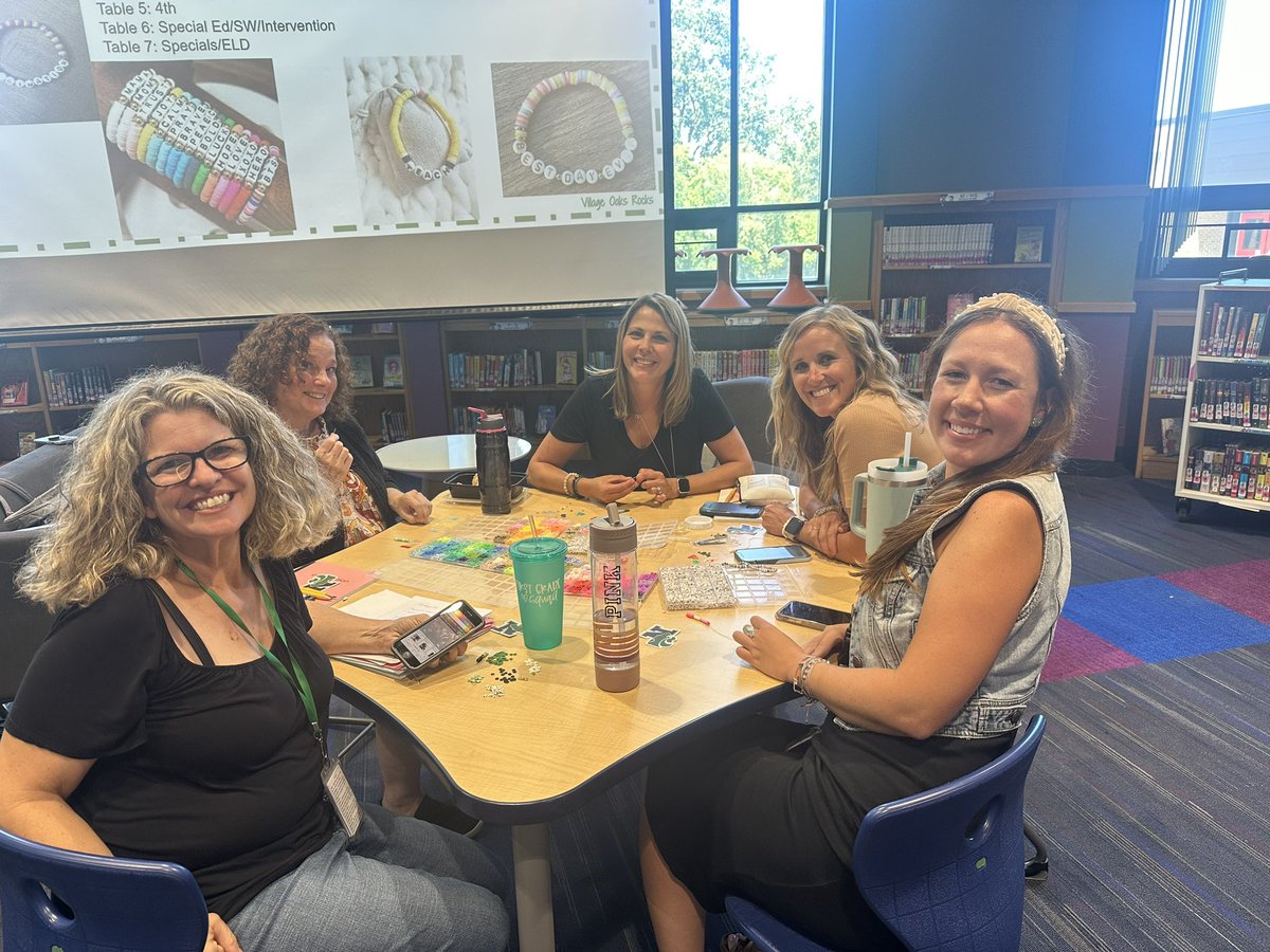 NoviVillageOaks's tweet photo. It was so great to have the whole staff back for a day of learning and connection. Excited for our school year! 💚🤍 https://t.co/MrVSZMaJ5s