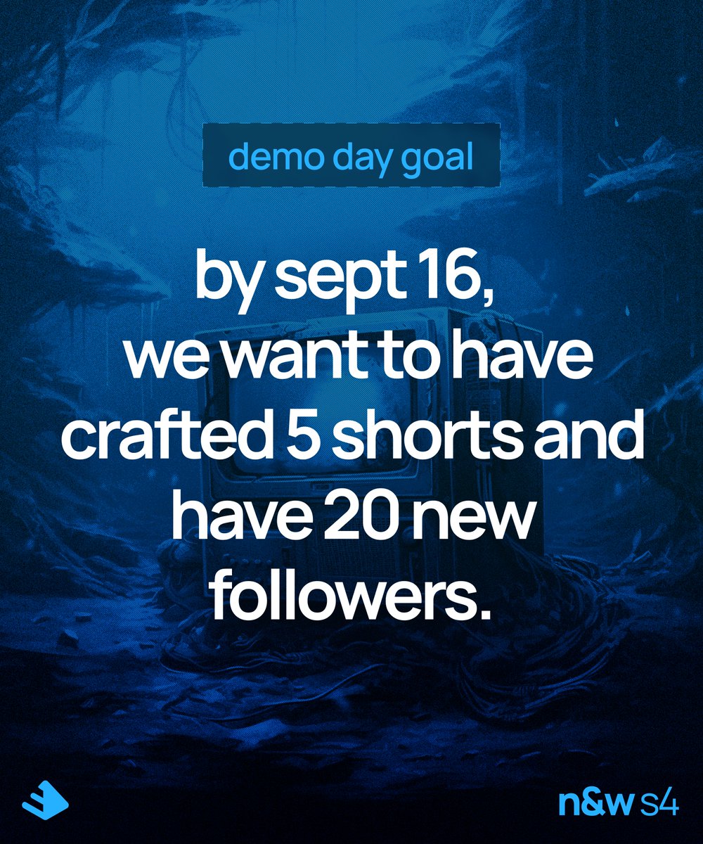 TheBanditDave's tweet photo. The goal for demo day is to have created 5 new shorts/reels for Ashway Industries socials and get 20 new followers.

cc: @_buildspace @_nightsweekends https://t.co/vVNZ2wPEC2