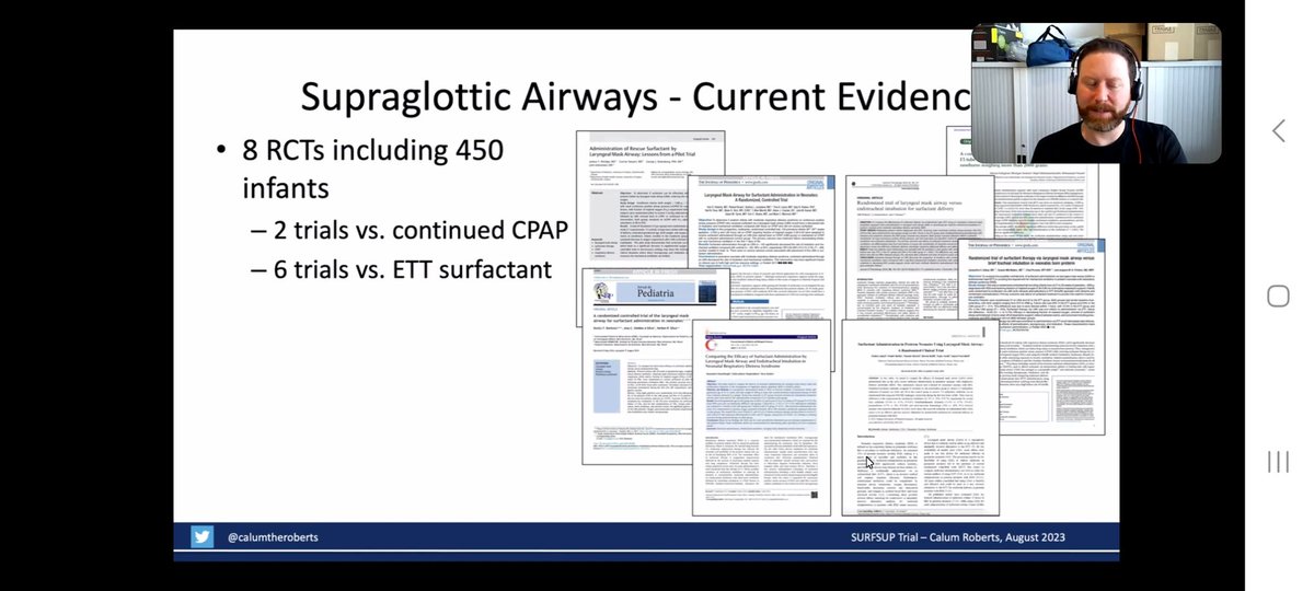 It's been a pleasure to have <a href="/calumtheroberts/">Calum Roberts</a> introducing the SURFSUP trial at our Starship Neonatal Grand Round this morning. Thank you, Calum, for the exciting presentation!
