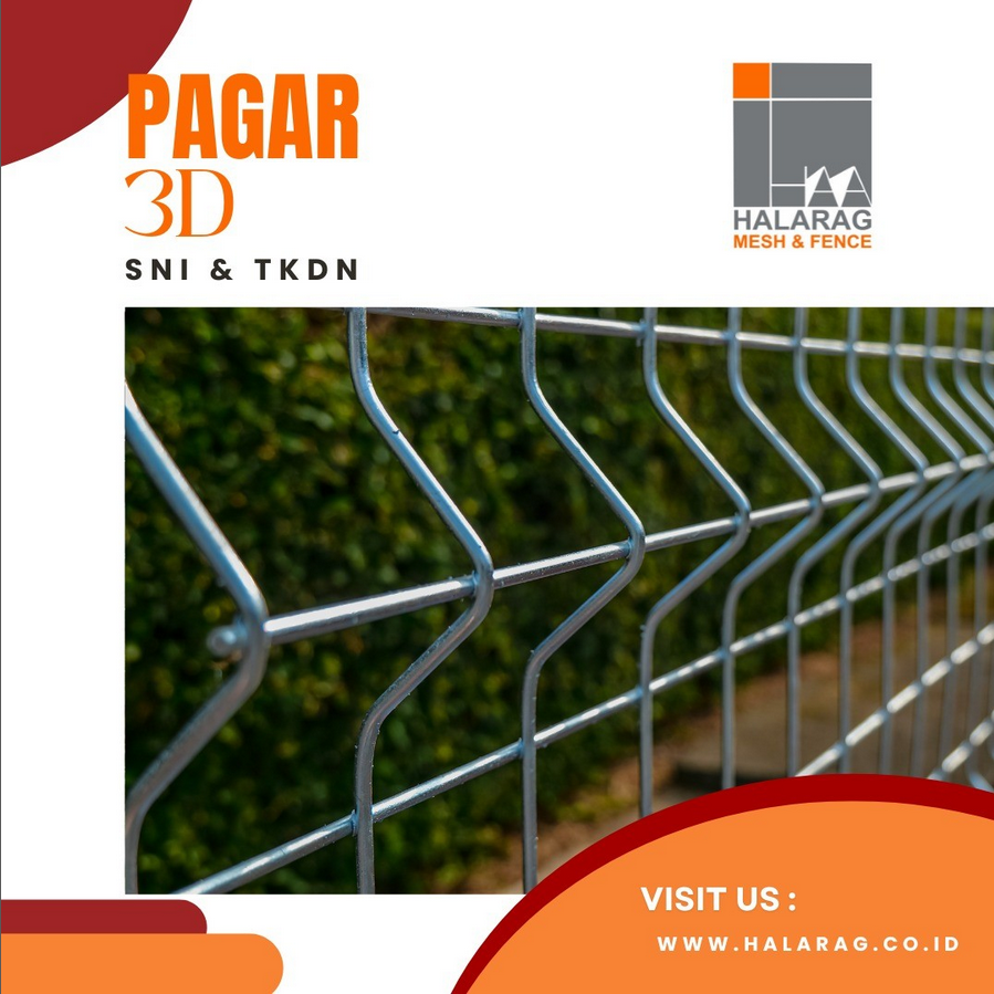 MegaHalarag's tweet image. Pagar Wiremesh/Pagar 3D dibuat sebagaimana proses produksi wiremesh, dgn proses penekukan bentuk gelombang pd bagian tengahnya wiremesh, menggunakan mesin bending khusus.

More Info : 081285890064

#pagarwiremesh #pagar3d #pagarbandara #pagar #Bandara #pemagaran #pemagaran