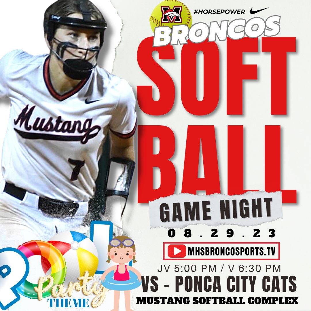 Time for a POOL PARTY‼️ 😎👙🩳☀️
<a href="/MHSBroncoSports/">MHS Bronco Sports</a> <a href="/MHS_Broncos/">MHSBroncos</a> <a href="/MHStheStable/">The Stable</a> <a href="/MHSBroncosVoice/">MHSBroncosVoice</a>