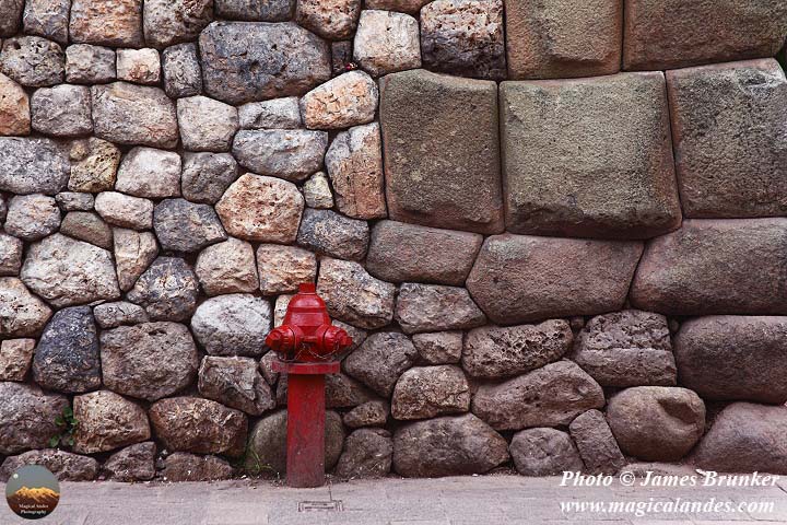 Red #fireplug / fire #hydrant and #Inca wall in #Cusco #Peru, available as #prints and on gifts here: james-brunker.pixels.com/featured/red-f…
#AYearForArt #BuyIntoArt #FindArtThisSummer #Cuzco #Incas #archeology #archaeology  #walls #nozzle #stonewall #firefighting #archaeohistories #travel