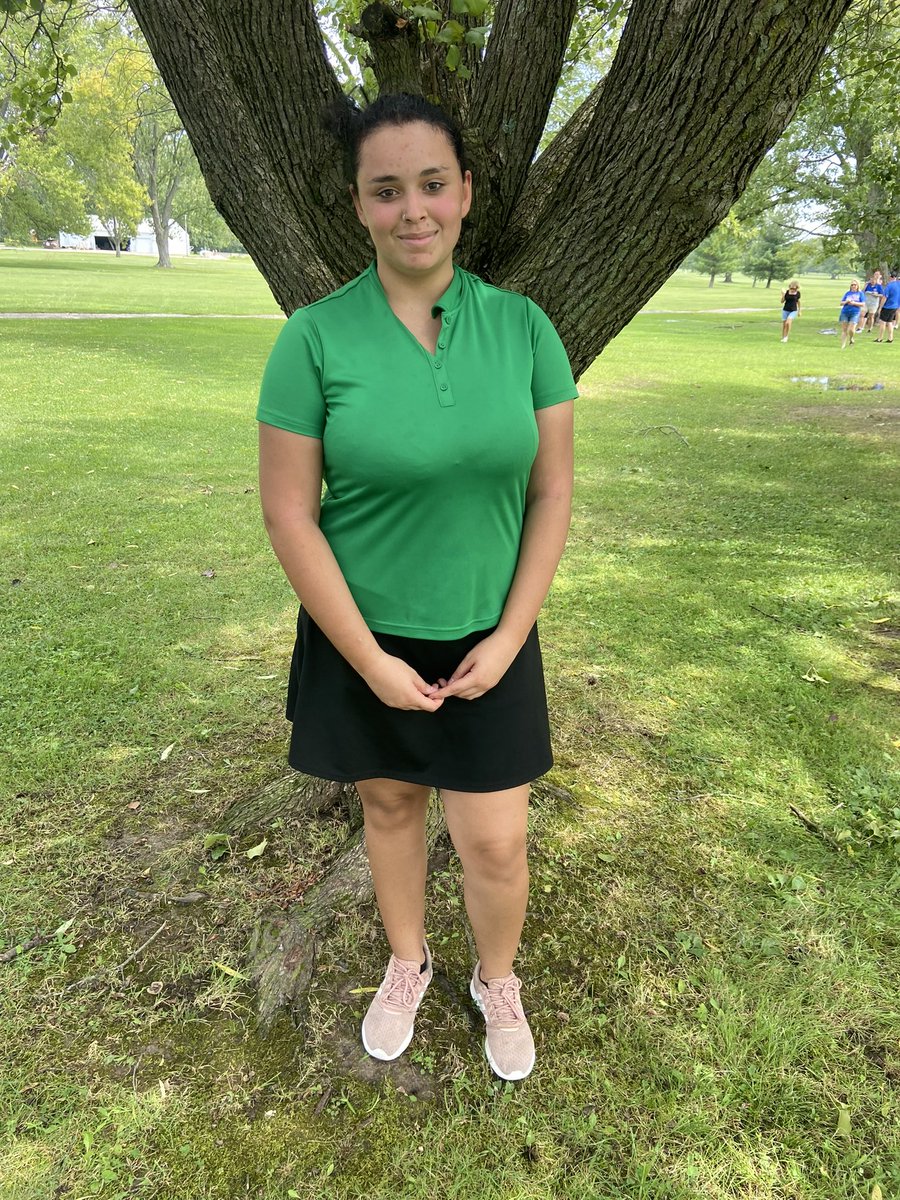 In extremely wet and sloppy conditions, Celeste Terrell made the Western Indiana All Conference Team today shooting a 108. Great job Celeste pushing through tough play!