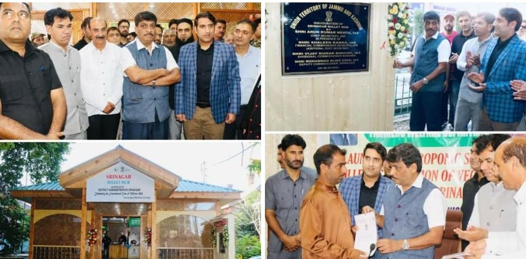 Chief Secretary  Dr. Arun Kumar Mehta unveils #SrinagarMilletHub, a visionary cafeteria by Distt. Admn Srinagar. With SHGs at the helm, it's a hub of affordability and flavor, dishing out home-cooked delights. A culinary journey fostering employment and community growth.