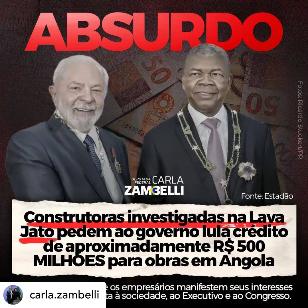 misaelpc10's tweet photo. @carla.zambelli Um dejavú que mais parece um pesadelo. Um pesadelo que alertamos que aconteceria.

Um grupo de executivos da Novonor (antiga Odebrecht), da Andrade Gutierrez e da Queiroz Galvão reuniram-se com Haddad na Angola. https://t.co/WSNUz0p8dL