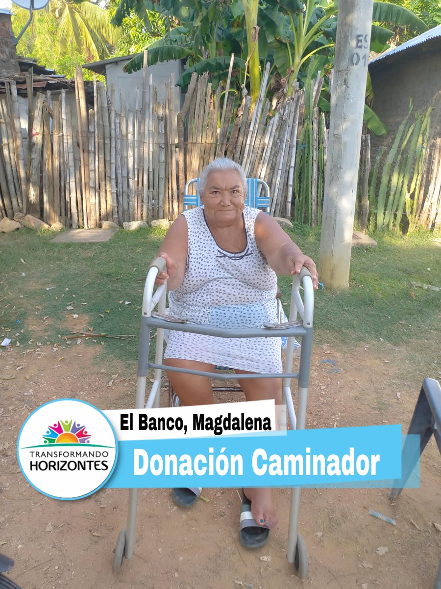 FThorizontes's tweet photo. #YoDonoEsperanza: Entregamos un caminador a la Sra. Amada Lina Pérez Torres, de 84 años, residente en Barranco de Chilloa. Gracias a su generosidad y apoyo, brindamos ayuda y transformación. ¡Ustedes son fundamentales en este camino solidario! 🙏🏻🤝🏻 #TransformandoHorizontes https://t.co/4Gy4mUKztf