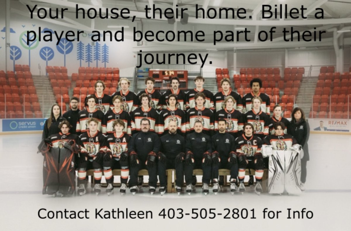 The hockey season is upon us and the Optimist Chiefs are looking for Billets for the upcoming 2023/24 season.  Please contact Kathleen Moore at 403-505-2801 if you are interested in supporting one of our out of town players.  Billets will recieve a stipend and season passes.