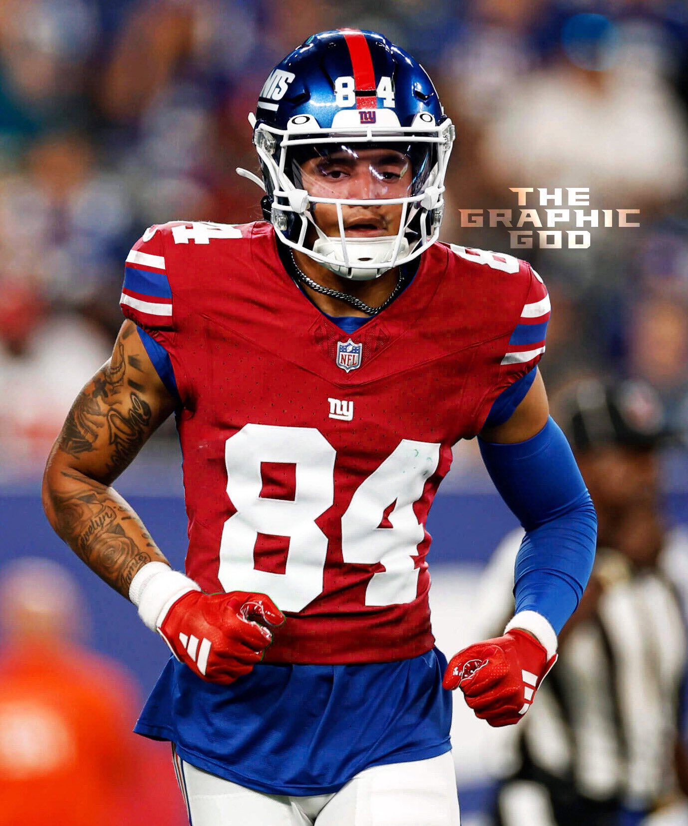 coolestcfbuniforms on X: New York Giants alternate red jersey concept.  What do you guys think? Tag @OBJ_3 please!  / X