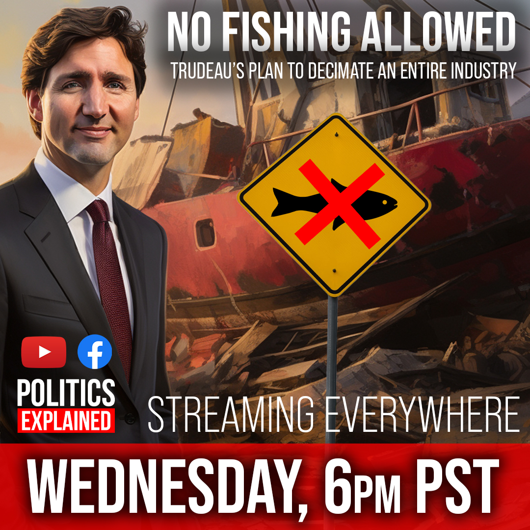 Very excited to announce the release of my latest documentary, No Fishing Allowed: Trudeau's Plan to Decimate an Entire Industry this Wednesday, August 30th.

I met a lot of incredible fishermen while filming and believe this is a very important story that needs to be told.