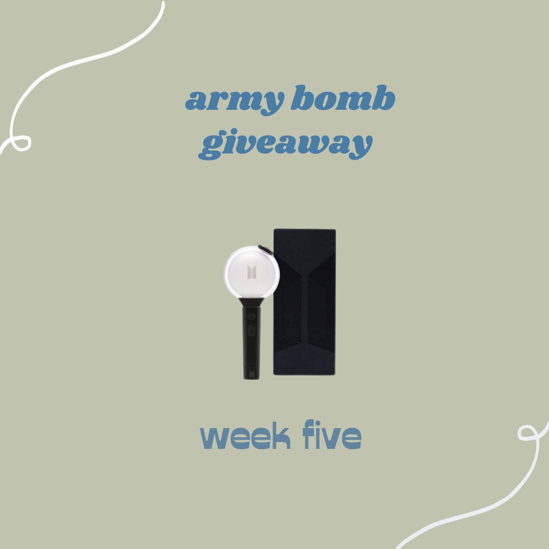 snowflowergifts's tweet photo. ⭑ Army Bomb Giveaway ⭑

⋆ 1 winner ♡
⋆ rt + like 
⋆ followers only

— worldwide | ends in 1 week https://t.co/BlZmOdxOwP