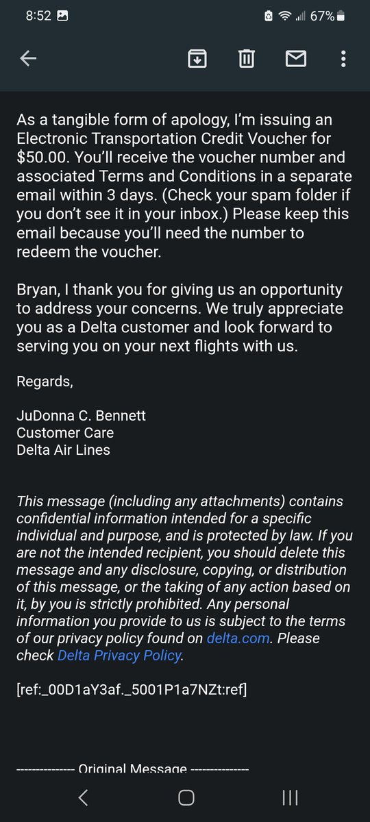 iopele1's tweet photo. @nytimestravel @washingtonpost @USATODAY @usatodaytravel @latimes 

THEY ADMIT THEY VIOLATED THE LAW &amp; DON'T OFFER A REFUND EVEN THOUGH WE PAID FOR A FIRST CLASS TICKET &amp; AFTER *THEY LOST HIM* THEY MADE HIM FLY COACH!!! 

Please share &amp; tag any news agency you can! THIS IS WRONG! https://t.co/fMFeXT7VDi