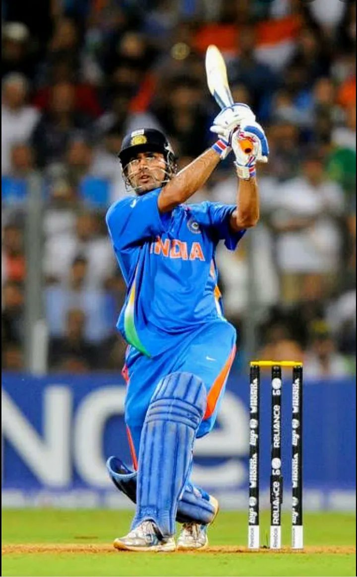 IamSetu's tweet photo. @ixigo India World Cup 2011 Final Winning Moment.

“Dhoni finishes off in style. A magnificent strike into the crowd! India lift the World Cup after 28 years!” - screamed Ravi Shastri on air.

What a fairytale end it was to watch that majestic six from MS Dhoni.

#WhattaShotStory #ixigo https://t.co/qHqVDO1IVb