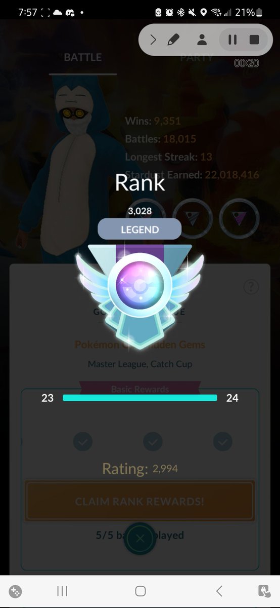 iamchubelito's tweet photo. aaand we hit #Legend #PokemonGO 🥳 https://t.co/yfDKkDBSnU
