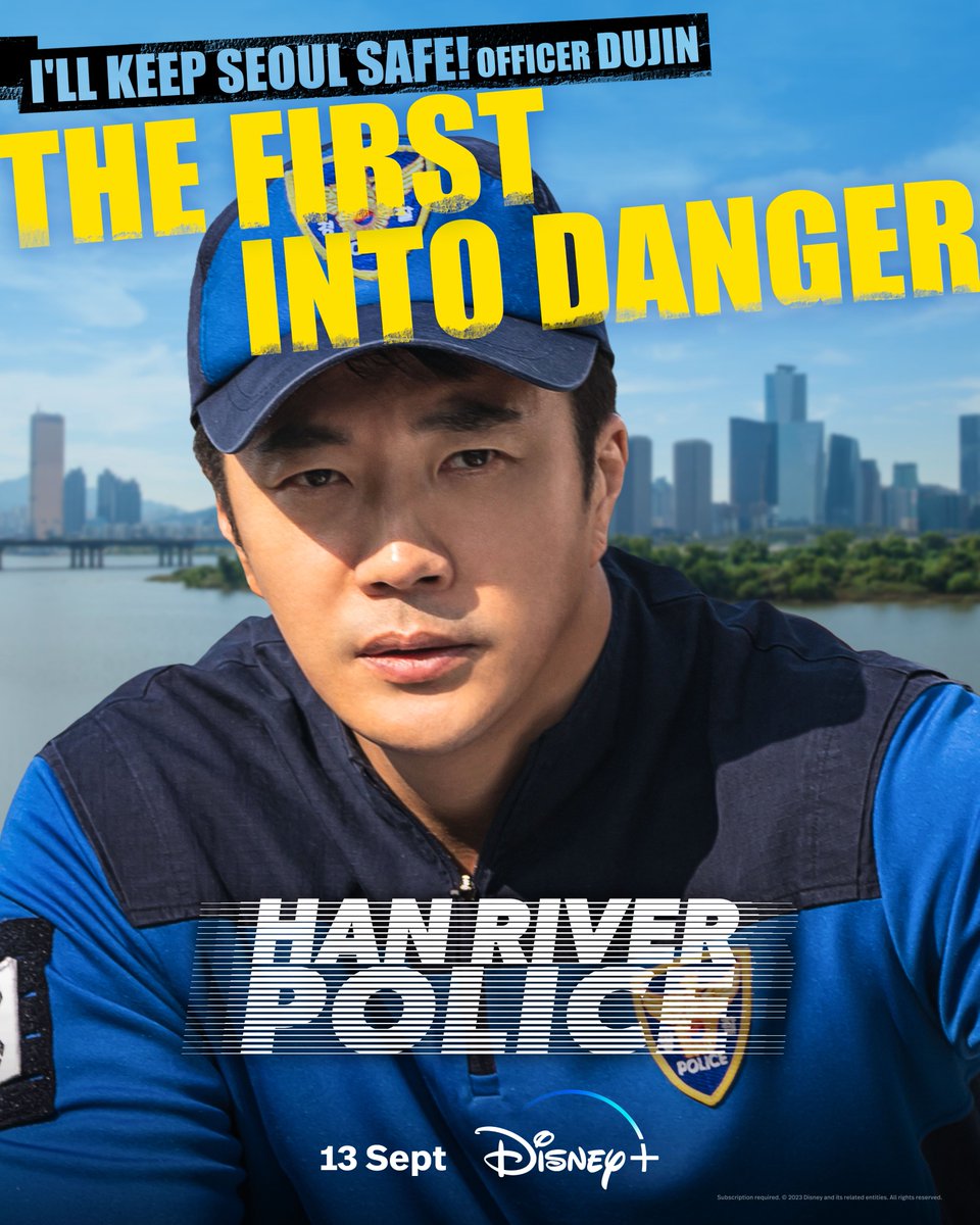 DisneyPlusSG's tweet image. Different personalities, same mission.  

The #HanRiverPolice is ready to make a splash, 13 September, only on #DisneyPlusSG.