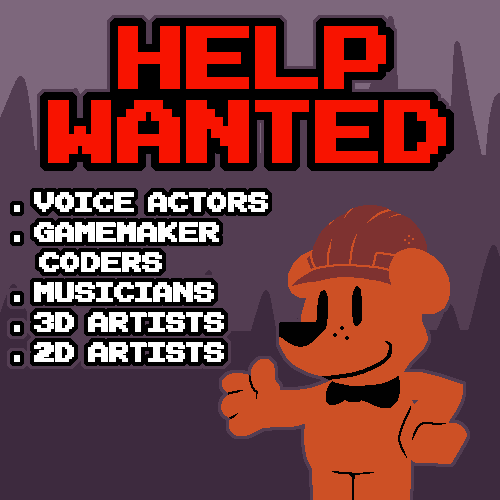 ContoonsYT's tweet photo. HELP WANTED ON FNAF WORLD RESPRITED!! 

DMs are open if you wanna join the battle. https://t.co/axkAjr3vDE