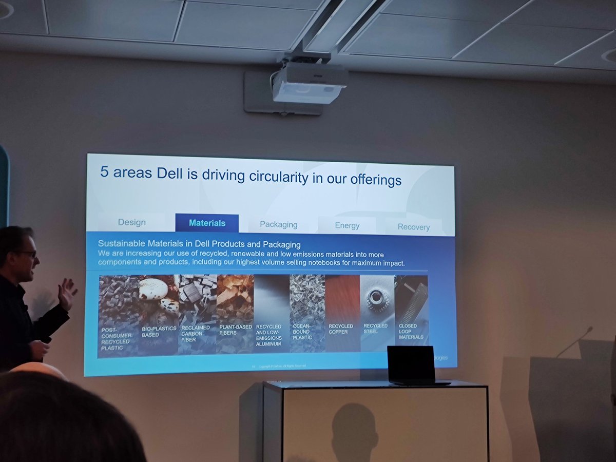 #DELL #conceptluna is their attempt at renewal repairable computing cycles, recycled carbon fibre and plastic{charger}