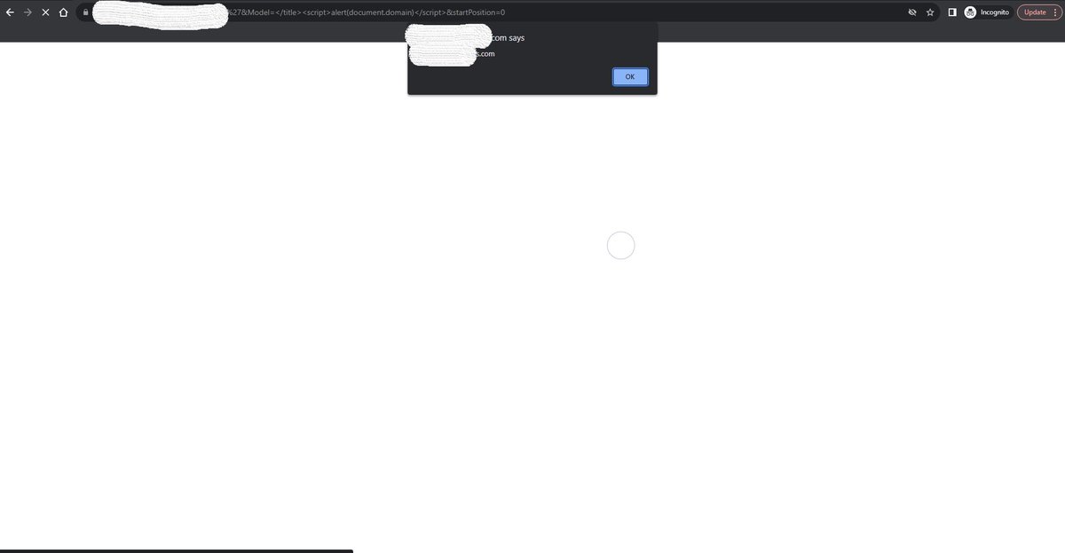 InventiveRepair's tweet photo. XSS Day#15

In this example, you can see the progression I took to find this XSS. First noticing the h1 tag was not filtered or sanitized within the title tag. Then closing the title tag early allowed the injection of javascript. 
#Cybersecurity #XSS #bugbountytips #BugBounty https://t.co/D55D1Yq9VV