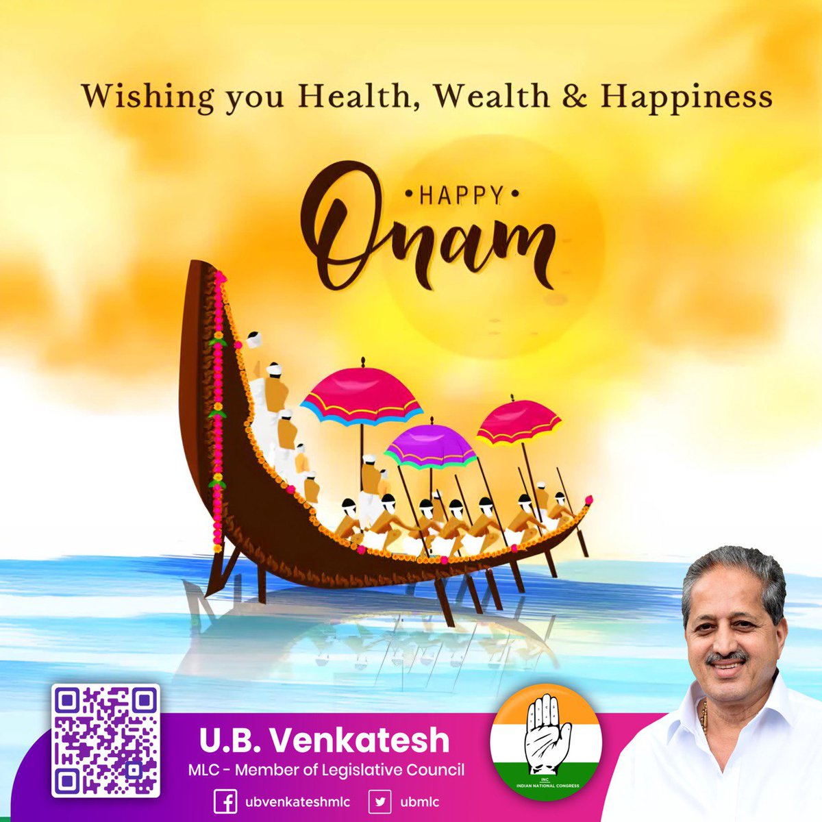 Happy Onam. May this festive season bring you joy prosperity, and cherished moments with loved ones.