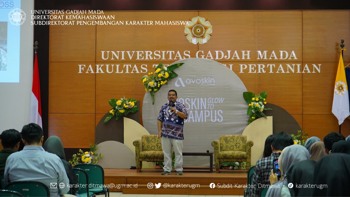 WORKSHOP LEGALITAS USAHA &amp; INTELLECTUAL PROPERTY

Subdirektorat Pengembangan Karakter UGM berkolaborasi dengan Avoskin Beauty menyelenggarakan Workshop Legalitas Usaha dan Intellectual Property di Auditorium Fakultas Teknologi Pertanian UGM pada Sabtu (26/08).
