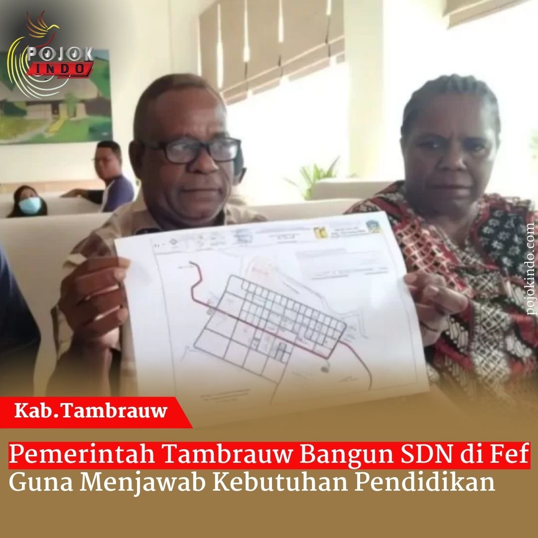 Pemerintah Tambrauw Bangun SDN di Fef Guna Menjawab Kebutuhan Pendidikan
Link selengkapnya: pojokindo.com/.../pemerintah…

#IndonesiaTumbuh 
#papuaindonesia 
#indonesiamaju 
#menujuindonesiamaju 
#tanahpapua 
#otsuspapua 
#infopapua 
#kabarpapua 
#beritapapua 
#PojokIndo