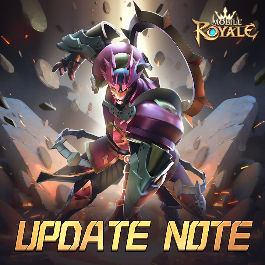 MobileRoyaleMR's tweet image. [New] 
◆Hero Skin: [Crimson Armor] for Hermann 
◆Castle Skin: Blade Sanctum 
◆Avatar Frame: [Shadow Bow] 
◆Sep Events: [Moon Hunt] and Coupon Event [Autumnal Beginnings]  

#mobileroyale #updatenote