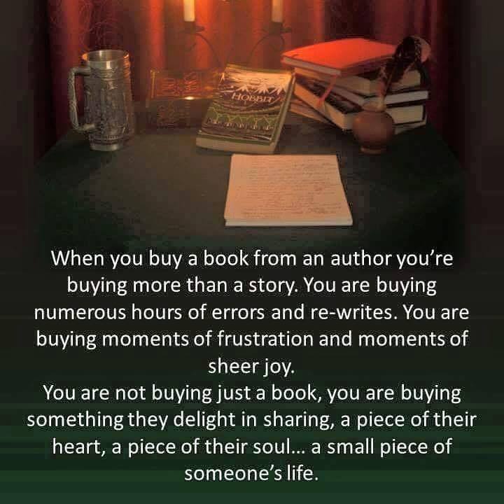 Buy a book. Leave a review. It's that easy. The writer will be so grateful.