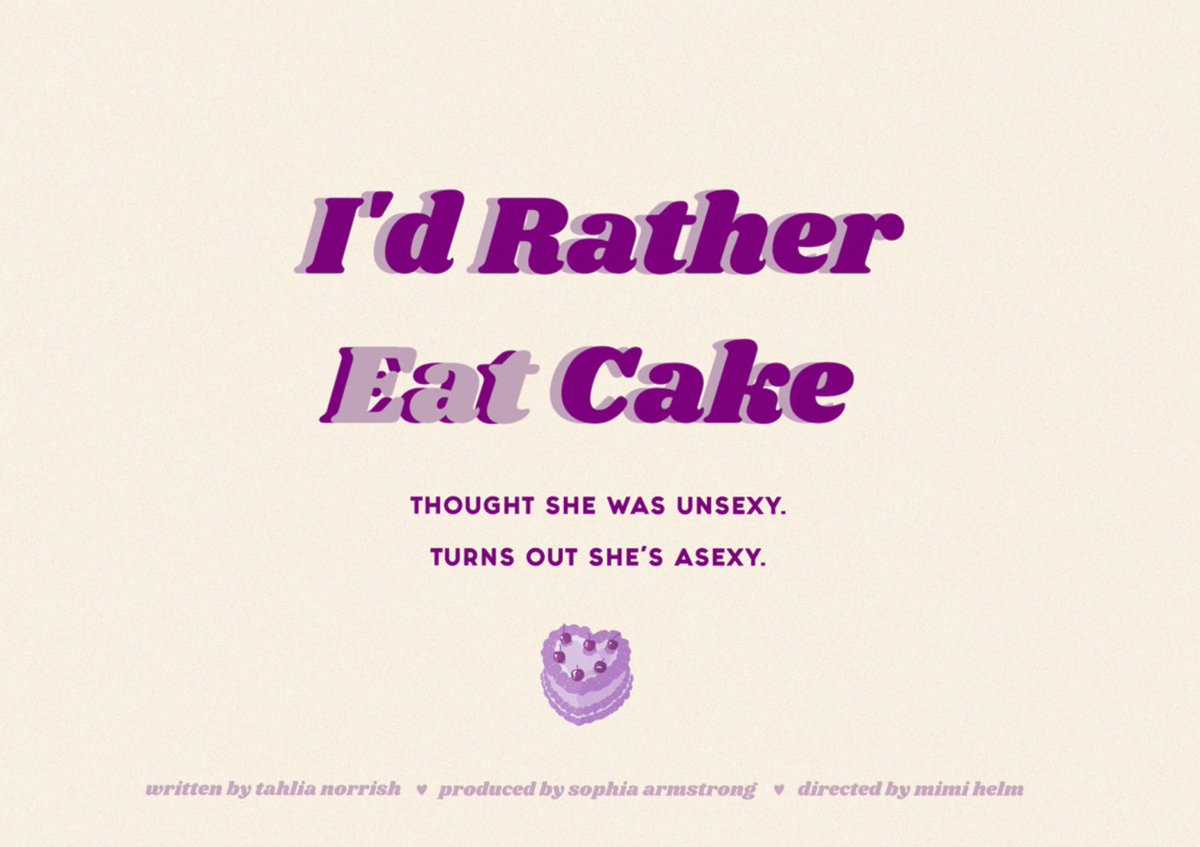 That's one small step for I'D RATHER EAT CAKE, one giant leap for the A-community 🚀

Love and props to @ScreenAustralia and @Screenwest for helping usher diverse voices and stories to the screen ✊