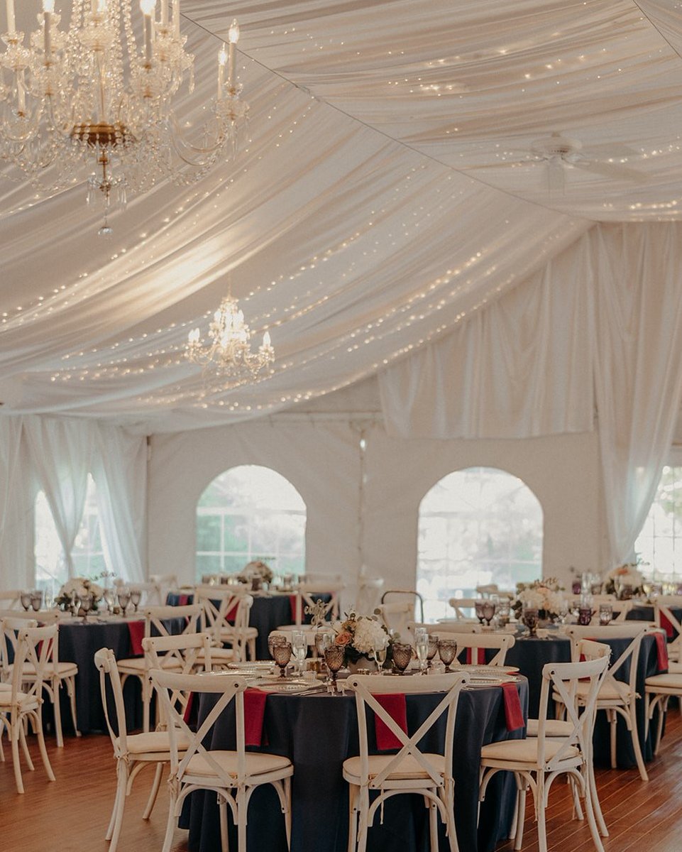 PartyPlusEvents's tweet image. Tents, twinkling lights and crystal chandeliers create romance &amp;amp; magic. White chairs, floor-length linens create elegance. Party Plus Tents + Events has it all, and a knowledgeable team that offer caring, customer service. Call (410)-768-1933 for an appt/Photo by Victoria Selman