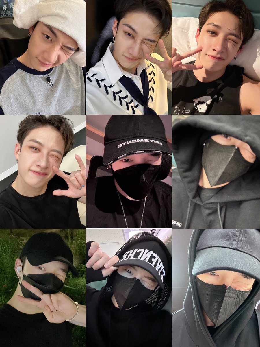 bang chan wink selfies 🥺