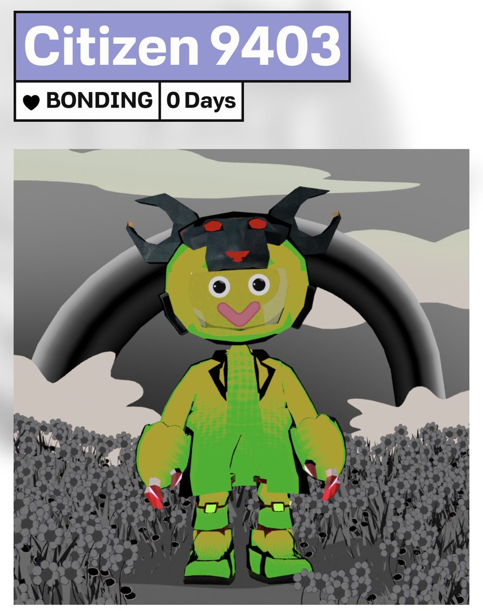 Just minted citizen 9403 <a href="/rainbowdotme/">Rainbow</a> x <a href="/AdWorldGame/">AdWorld Game</a> for my son…coincidence it’s so emo? 🖤