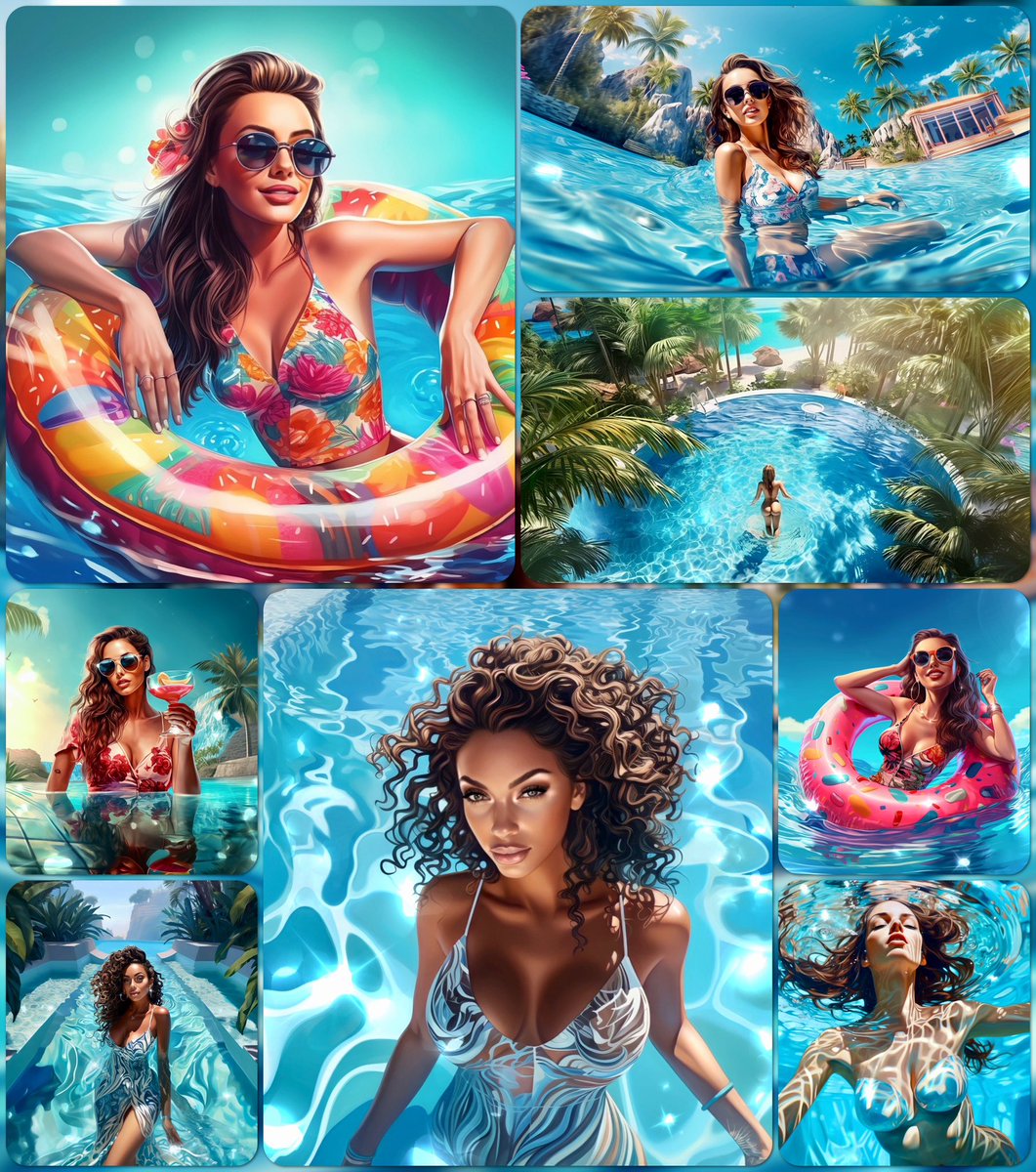 Fam❤️🤗

I’m happy to present my new collection 🏝️•Summer Never Ends•☀️on  #TEZOSTUESDAY 😌❤️‍🔥🙌🏼

In the last week of summer, when you don't want to let go of the heat and the sun... So let's extend the summer forever😁😎😍

AI+Procreate 

3/3

8-10 XTZ 

objkt.com/collection/KT1…