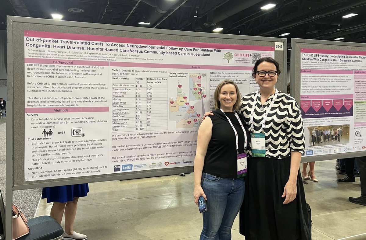 Our posters travelled many miles but families shouldn’t need to to access developmental follow up care ❤️ #WCPCCS2023 #CHD @childhealthqld @AusHSI @HeartKidsAust