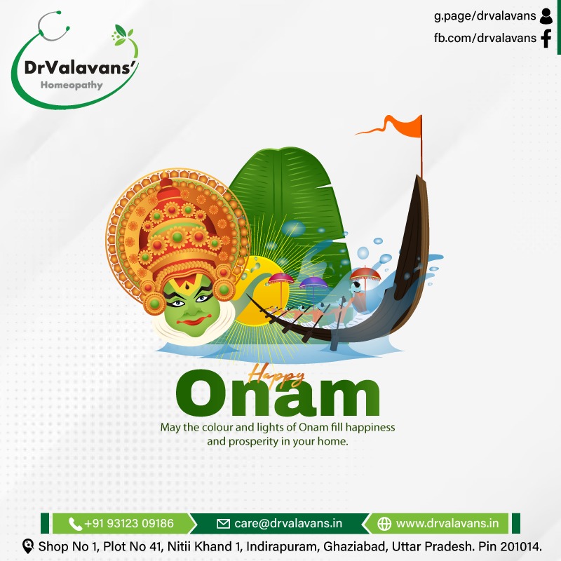 drvalavans's tweet photo. 🌼 Embrace Onam with holistic well-being! 🌾✨ Wishing you joy from DrValavans' Homeopathy. Just as Onam celebrates balance, Homeopathy restores balance in health. May this season remind us of harmony between nature and well-being. 🌱🌈 #Onam #HolisticHealth https://t.co/U7d9rEIcru