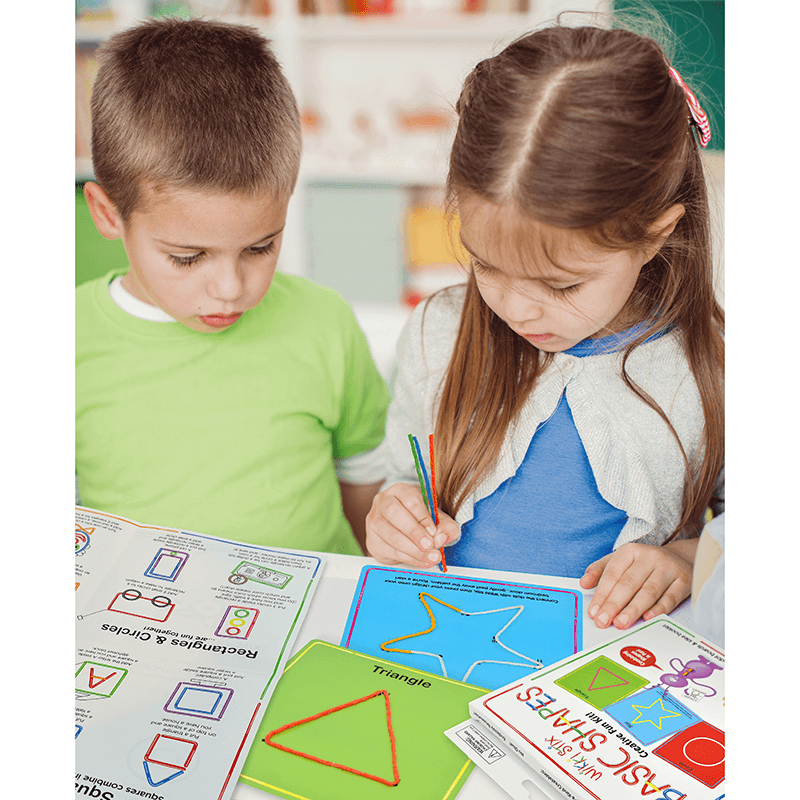 Wikkistix's tweet photo. More than just recognizing the shapes we see all around us, the Wikki Stix Basic Shapes Kit helps children understand proportion, proximity, and spatial awareness! Available on https://t.co/UJ38VYFtME or https://t.co/fSmNCgk32S #STEM #basicshapes #wikkistix #backtoschool https://t.co/iIYOiTBDSC