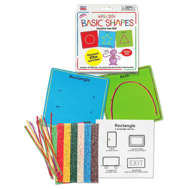 Wikkistix's tweet photo. More than just recognizing the shapes we see all around us, the Wikki Stix Basic Shapes Kit helps children understand proportion, proximity, and spatial awareness! Available on https://t.co/UJ38VYFtME or https://t.co/fSmNCgk32S #STEM #basicshapes #wikkistix #backtoschool https://t.co/iIYOiTBDSC