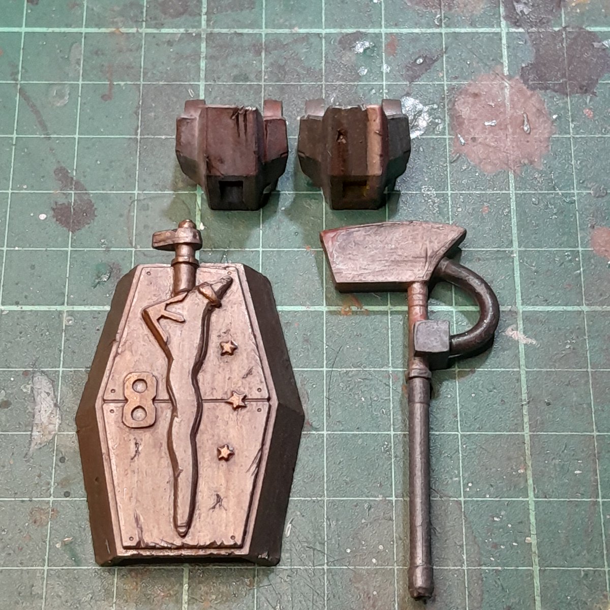 warppainter's tweet photo. #Demitrainer #gundam #gundamwitchfrommercury #miniature #grime #grimdark #scalemodels #paintingminiatures #mecha #blanchitsu #kitbash :) https://t.co/bSAag5qaVr