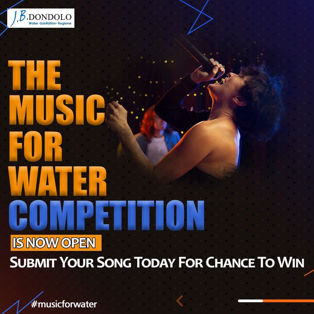 In just 3 days the #musicforwater competition ends. Will you be among the Top 5? If you haven't submitted your song, now is the time.

https;//jbdondolo.org/music-for-water