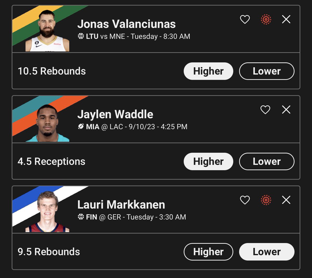 🚨Free Play📚

FIBA x NFL 🤭

giving away $100 to someone that’s likes &amp; retweets when this SMACKS 💰🔥

#GamblingTwitter | #PrizePicks | #UnderdogFantasy | #PlayerProps | #DFS