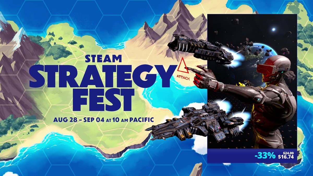 Space_Owl_Games's tweet image. BattleGroupVR is 33% off
for the #StrategyFest on #Steam 

Command your fleet of ships
Multiplayer with friends
VR strategy RTS game
✴️93% out of 727 reviews

store.steampowered.com/app/1178780/Ba…
#SteamStrategyFest #SteamDeals #indiegame