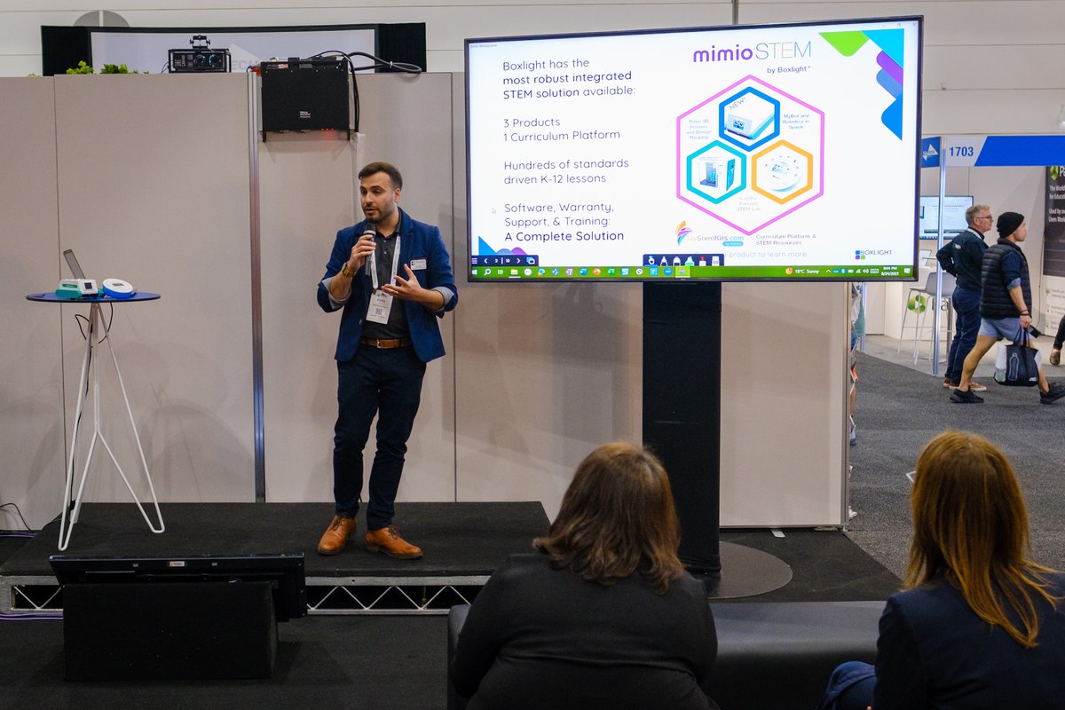 boxlightinc's tweet photo. #EduTech23 was INCREDIBLE! Thanks to all who visited the booth and explored our solutions, including our award-winning #MimioSTEM.Thanks also to #ELB for this amazing time!
@ELBaustralia https://t.co/xfmPwhUtH8