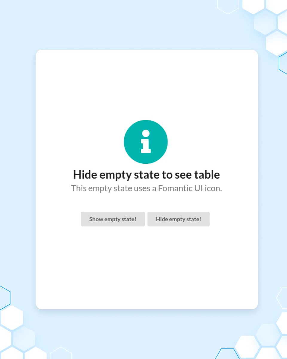 🚀 {shiny.emptystate} transforms empty UI elements into meaningful components. Curious about what to use as an empty state component? Check out an example with {shiny.semantic} from #Rhinoverse! 

🔗 appsilon.github.io/shiny.semantic/
🔗 appsilon.github.io/shiny.emptysta…

#RStats #RShiny