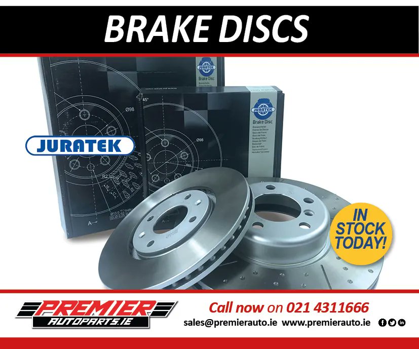 PartsLimited's tweet photo. Looking for a Brake Disc? We stock quality #Juratek Ltd Brake Discs for All Makes of Car and Van. Need to order? Call Premier Auto Parts today for a quote on 021 4311666 https://t.co/Bdb5A1Usw1