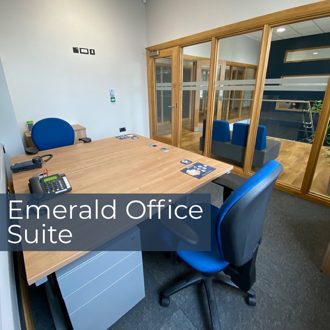 Check out our Emerald office suite! 

Emerald is located on our first floor and is the perfect 3 person office.

To get in touch:
Call: 028 3044 3500
Email: enquiries@granite-exchange.com