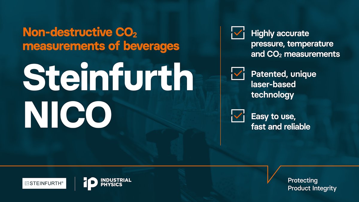 IndustrialPhys's tweet image. Check out our new non-destructive CO2 measurement device – the Steinfurth NICO! With our global-first, patented technology, you can now test your beverages without waste. Learn more here - ow.ly/xpVQ50PjmyI  
#beveragetesting #packagetesting #nondestructive #qualitycontrol